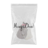 Max Cute PVC Hot Water Bottle Bag with Soft Plush Cover and Screw Top  Gray