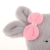 Max Cute PVC Hot Water Bottle Bag with Soft Plush Cover and Screw Top  Gray