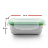 Max Stainless Steel Food Containers Food Preservation Lunch Box Leakproof 850ml