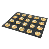 Maxbell  Silicone Bun Bread Forms Hamburger Bread Form Non-stick Perforated Bakery Mold, Round Bread Mould, Baking Liners Mat Bread Form Pan, 20 Cavity