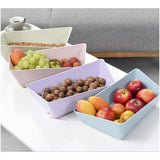 Max Plastic Multi-functional Fruit Plate Snack Tray Jewellery Box Blue