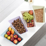Max Plastic Multi-functional Fruit Plate Snack Tray Jewellery Box Blue