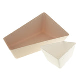 Max Plastic Multi-functional Fruit Plate Snack Tray Jewellery Box Pink