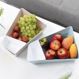 Max Plastic Multi-functional Fruit Plate Snack Tray Jewellery Box Purple