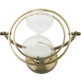 Max 15 minute Rotating Hourglass Sandglass Globe Sand Timer Home Decor 2 Ring