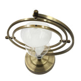 Max 15 minute Rotating Hourglass Sandglass Globe Sand Timer Home Decor 3 Ring