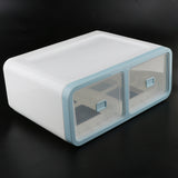 Max Plastic Underwear Storage Organizer Socks Ties Bra Container Drawer Blue