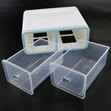 Max Plastic Underwear Storage Organizer Socks Ties Bra Container Drawer Blue