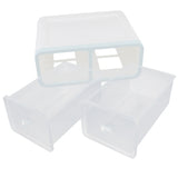 Max Plastic Underwear Storage Organizer Socks Ties Bra Container Drawer Blue