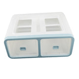 Max Plastic Underwear Storage Organizer Socks Ties Bra Container Drawer Blue