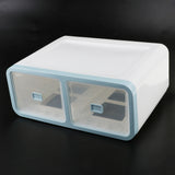 Max Plastic Underwear Storage Organizer Socks Ties Bra Container Drawer Blue