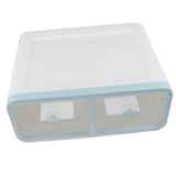 Max Plastic Underwear Storage Organizer Socks Ties Bra Container Drawer Blue