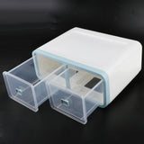 Max Plastic Underwear Storage Organizer Socks Ties Bra Container Drawer Blue