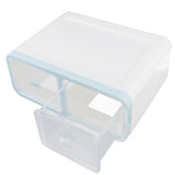 Max Plastic Underwear Storage Organizer Socks Ties Bra Container Drawer Blue