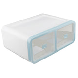 Max Plastic Underwear Storage Organizer Socks Ties Bra Container Drawer Blue