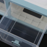 Max Plastic Underwear Storage Organizer Socks Ties Bra Container Drawer Blue