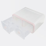 Max 12 Grids Plastic Dustproof Storage Box for Underwear Socks Bra Pink