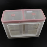 Max 12 Grids Plastic Dustproof Storage Box for Underwear Socks Bra Pink