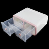 Max 12 Grids Plastic Dustproof Storage Box for Underwear Socks Bra Pink