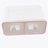 Max 12 Grids Plastic Dustproof Storage Box for Underwear Socks Bra Pink