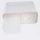 Max 12 Grids Plastic Dustproof Storage Box for Underwear Socks Bra Pink