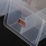 Max 12 Grids Plastic Dustproof Storage Box for Underwear Socks Bra Pink
