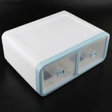 Max 12 Grids Plastic Dustproof Storage Box for Underwear Socks Bra Blue