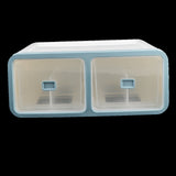 Max 12 Grids Plastic Dustproof Storage Box for Underwear Socks Bra Blue