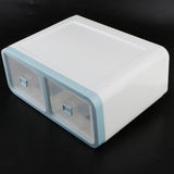 Max 12 Grids Plastic Dustproof Storage Box for Underwear Socks Bra Blue