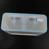 Max 12 Grids Plastic Dustproof Storage Box for Underwear Socks Bra Blue