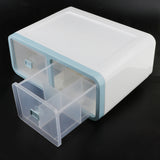 Max 12 Grids Plastic Dustproof Storage Box for Underwear Socks Bra Blue
