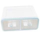 Max 12 Grids Plastic Dustproof Storage Box for Underwear Socks Bra Blue