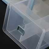 Max 12 Grids Plastic Dustproof Storage Box for Underwear Socks Bra Blue
