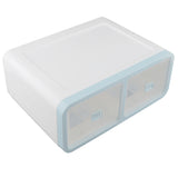 Max 12 Grids Plastic Dustproof Storage Box for Underwear Socks Bra Blue