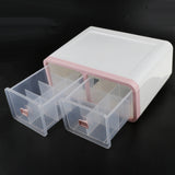 Max Plastic Underwear Storage Organizer Socks Bra Container Drawer 16-Grid Pink
