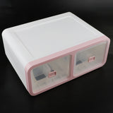 Max Plastic Underwear Storage Organizer Socks Bra Container Drawer 16-Grid Pink