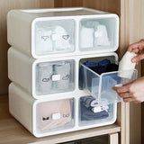 Max Plastic Underwear Storage Organizer Socks Bra Container Drawer 16-Grid Pink