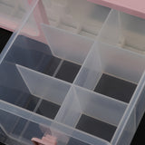 Max Plastic Underwear Storage Organizer Socks Bra Container Drawer 16-Grid Pink