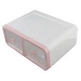 Max Plastic Underwear Storage Organizer Socks Bra Container Drawer 16-Grid Pink