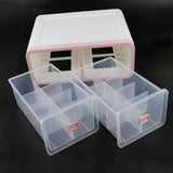 Max Plastic Underwear Storage Organizer Socks Bra Container Drawer 16-Grid Pink
