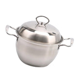 Maxbell  Korean Stainless Steel Sauce Pan Stock Pot Milk Pan Nonstick Saucepan 24cm