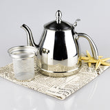 Max Stainless Steel Tea Kettle Tea Pot Teapot Teaware for Induction Cooker 1.5L