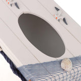 Maxbell Mediterranean Vintage Creative Tissue Box Wooden Sea Shell Tissue Holder C - Aladdin Shoppers