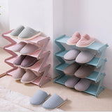 Max Multi-layer Shoe Rack Moistureproof Durable Storage Shelf Organizer DIY Blue