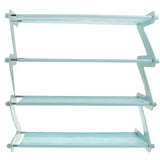 Max Multi-layer Shoe Rack Moistureproof Durable Storage Shelf Organizer DIY Blue