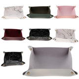 Max Watches Candy Sundries Holder Storage Boxes Bins PU Leather Storage Tray A