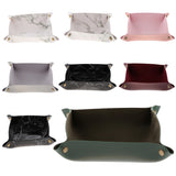 Max Watches Candy Sundries Holder Storage Boxes Bins PU Leather Storage Tray A