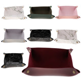 Max Watches Candy Sundries Holder Storage Boxes Bins PU Leather Storage Tray A