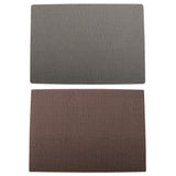 Max Placemat PU Leather Dinning Table Place Mat Pad Coffee Tea Coaster Light or Dark Brown By Random