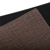 Max Placemat PU Leather Dinning Table Place Mat Pad Coffee Tea Coaster Light or Dark Brown By Random